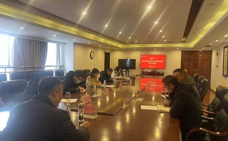 矿勘集团金？？？？？蟛橹倏2024年度党支部书记抓党建述职评议专题会