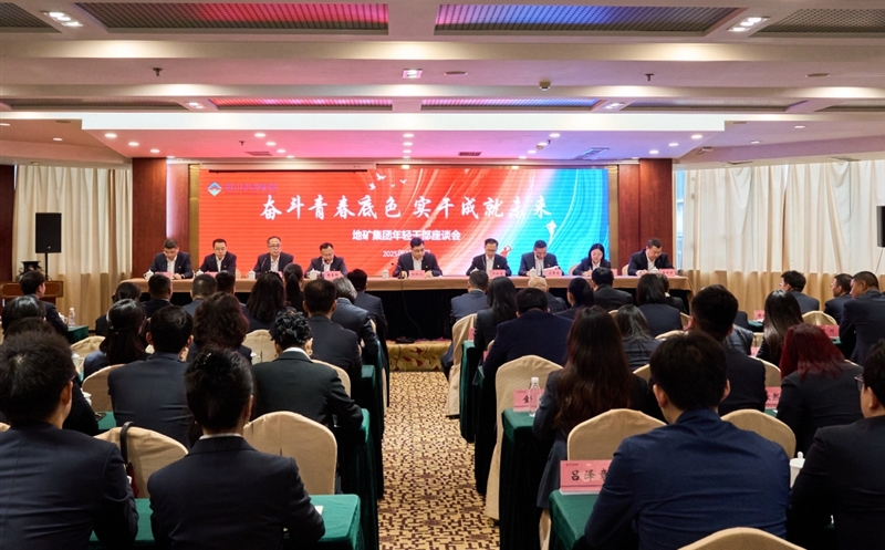 奋斗青春底色，，，，，实干成就未来 ——地矿集团召开年轻干部座谈会