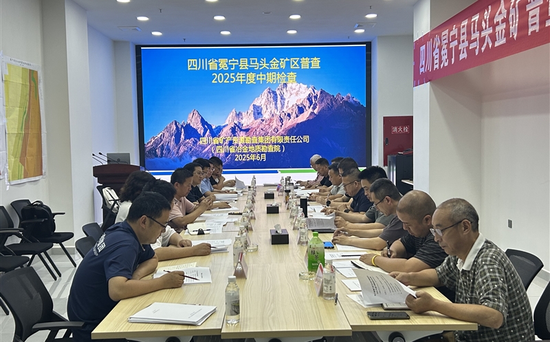 矿勘集团承担的省财政投资项目冕宁县马头金矿区普查通过省自然Z6尊龙凯时厅2025年度中期检查